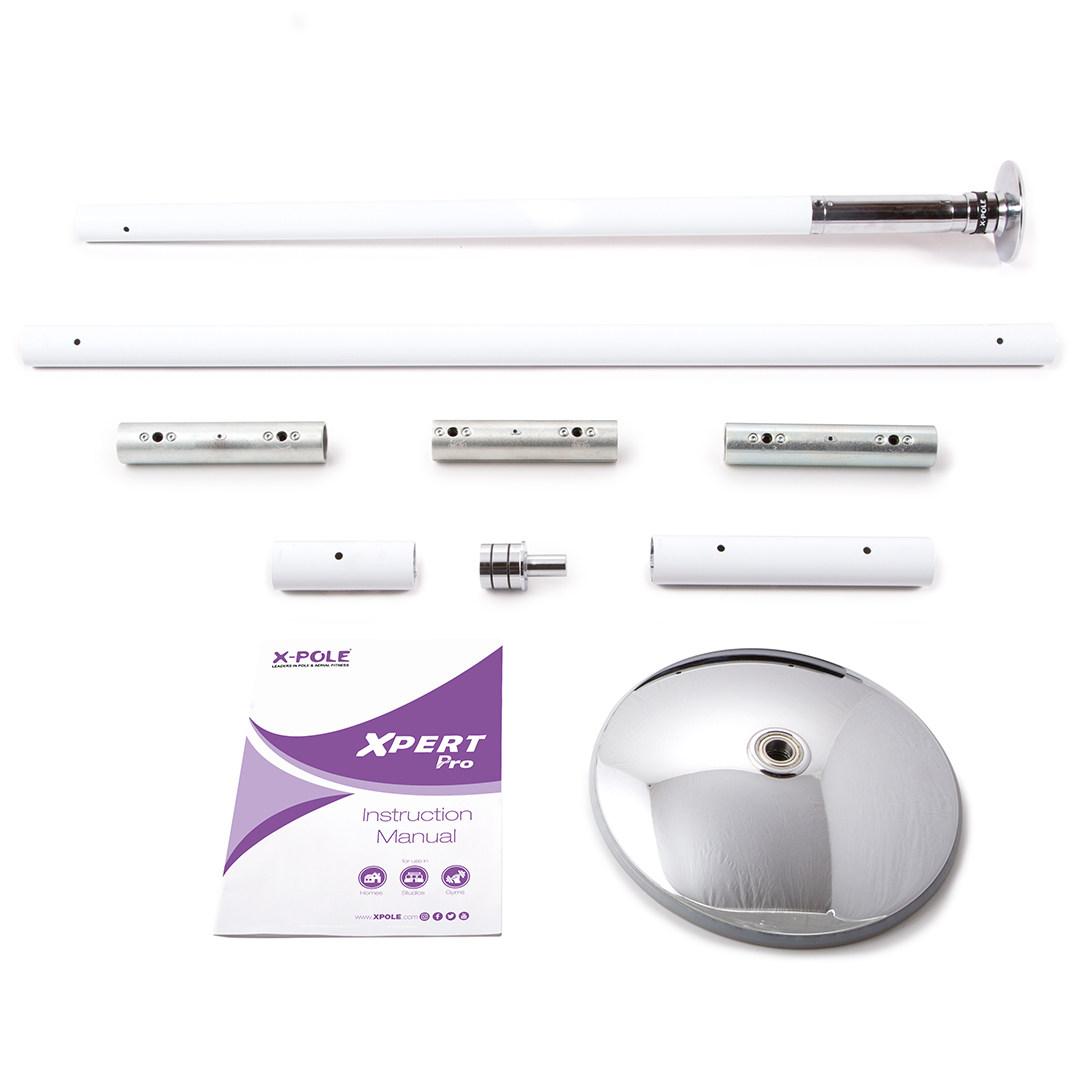 X-Pole Xpert Pro (PX) 45mm Set, Pulverbeschichtet Weiss