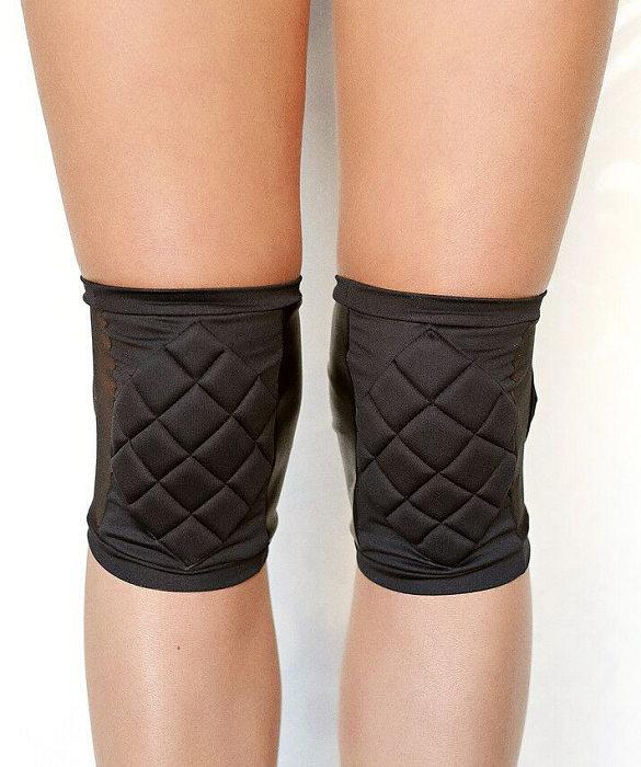 Poledancerka Knieschtzer mit Taschen, schwarz