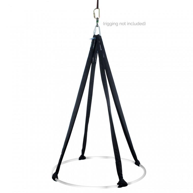 0 Punkt Aerial Hoop - weiss sparkle