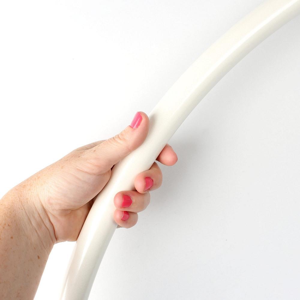 0 Punkt Aerial Hoop - weiss sparkle