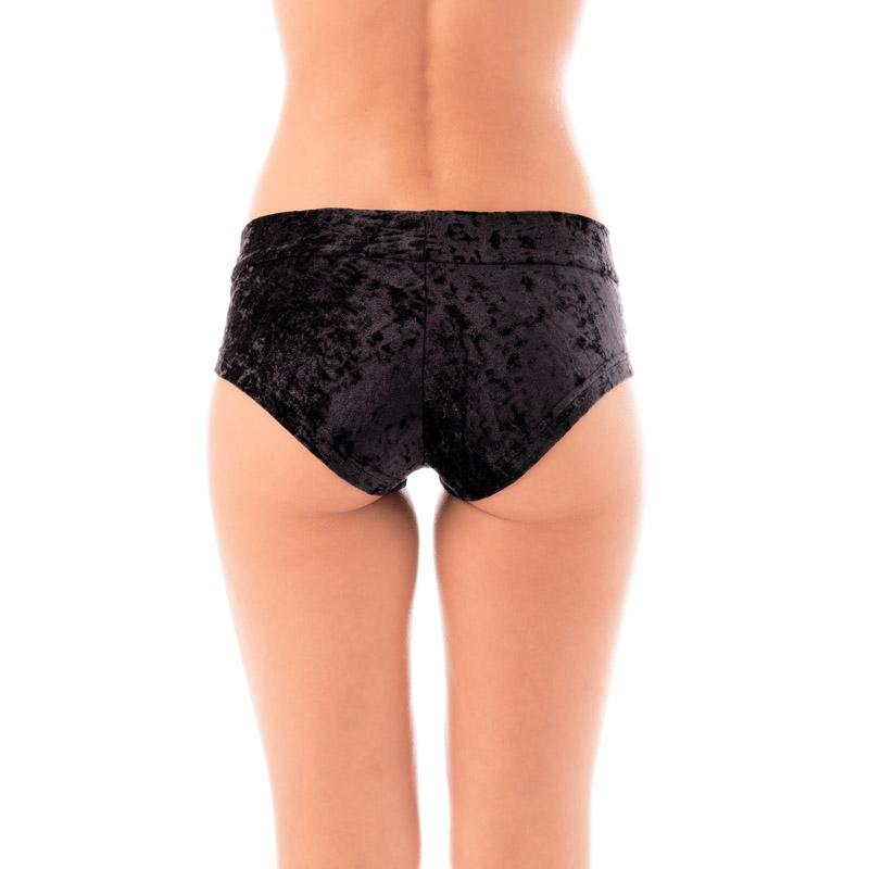 black velvet hot pants