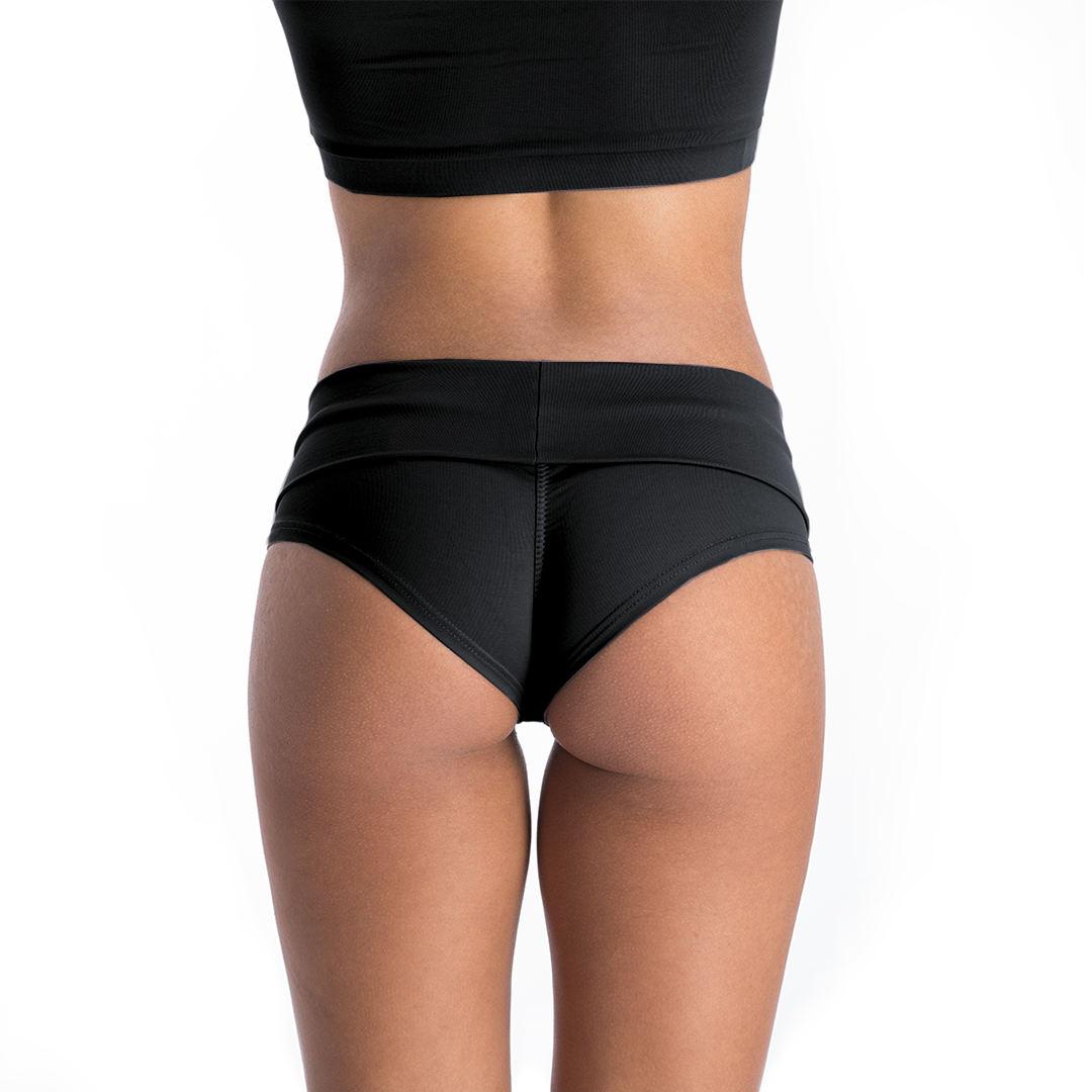 High-Low Shorts Schwarz