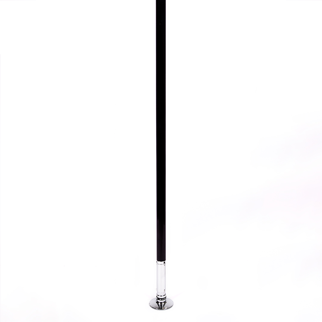 X-Pole Competition Studio Pole Pulverbeschichtet Schwarz 45mm