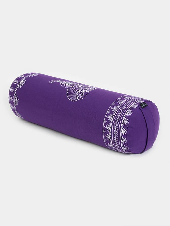 Organic Buckwheat Designed Yoga Bolster, violett