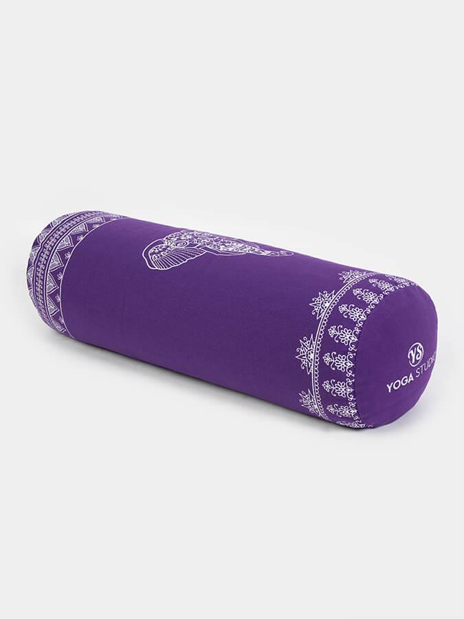 Organic Buckwheat Designed Yoga Bolster, violett