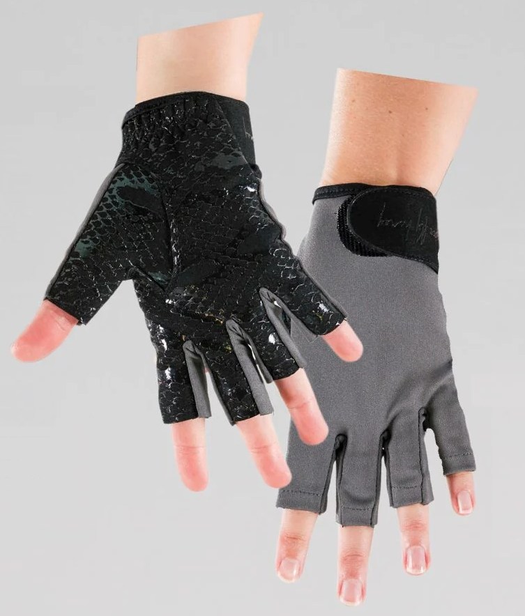 Sticky Flex Snake Handschuhe, Grau-Schwarz