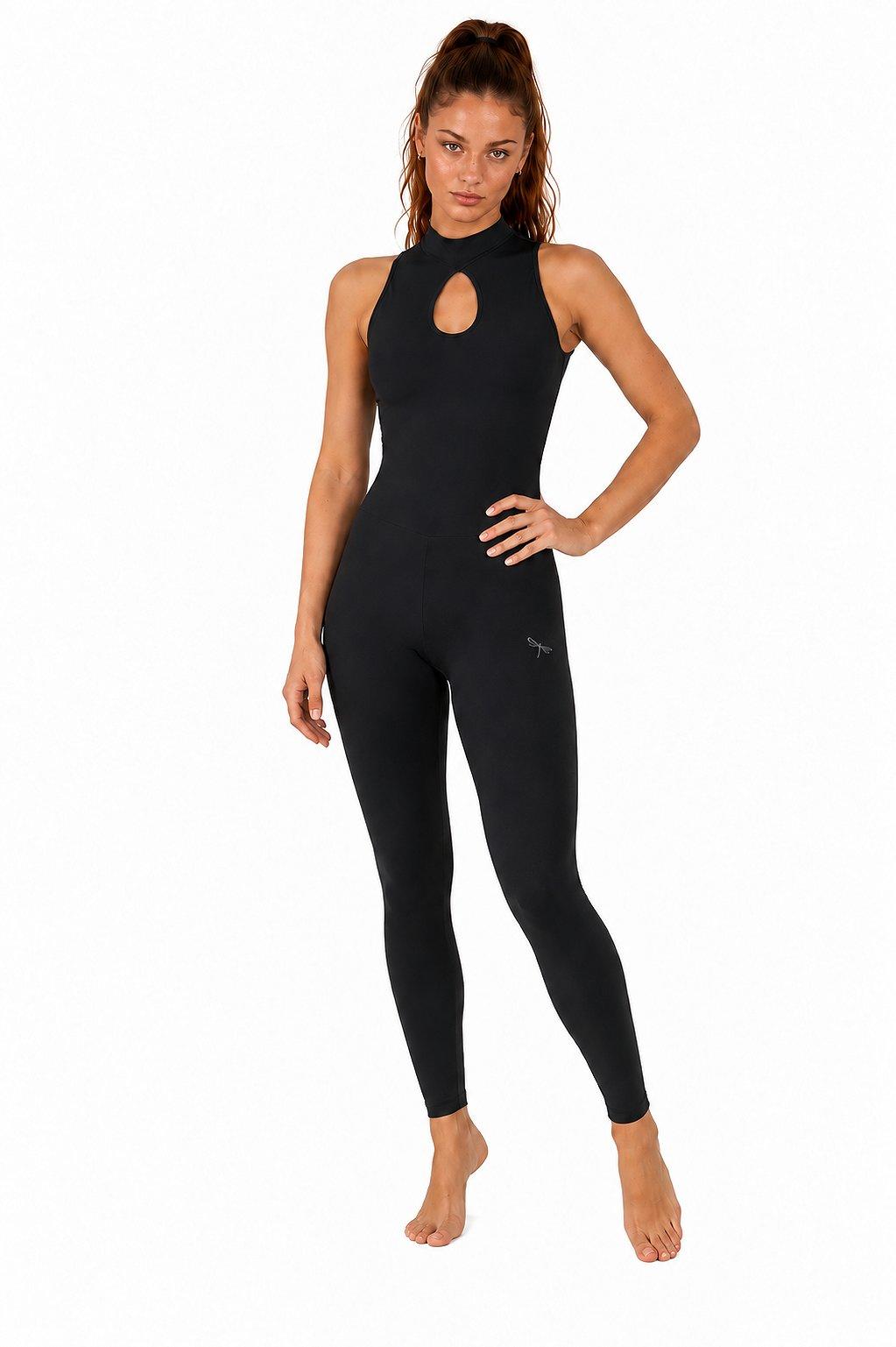 Luna Aerial Unitard, schwarz